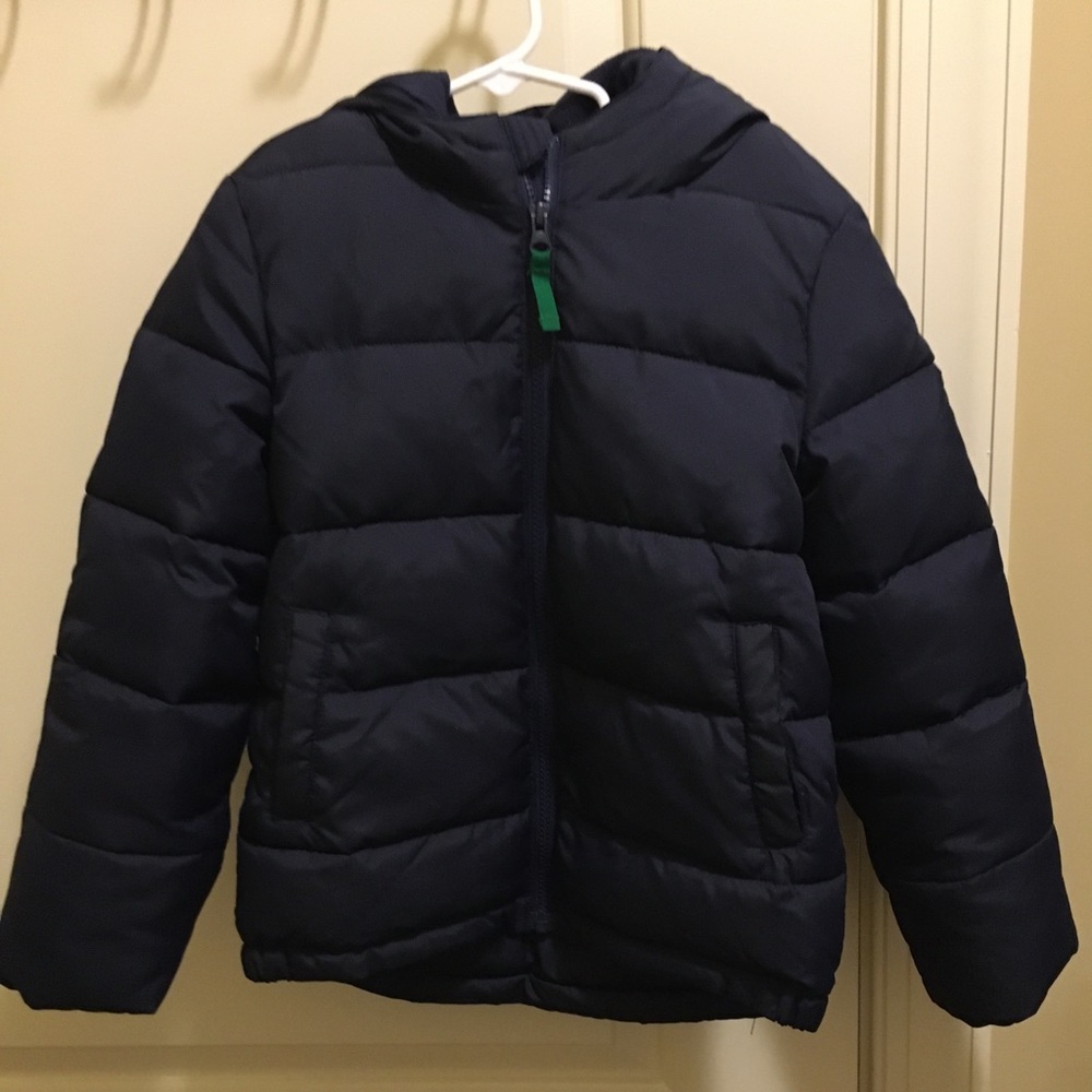 Boys Primary Hooded Winter Jacket w/ thumb holes